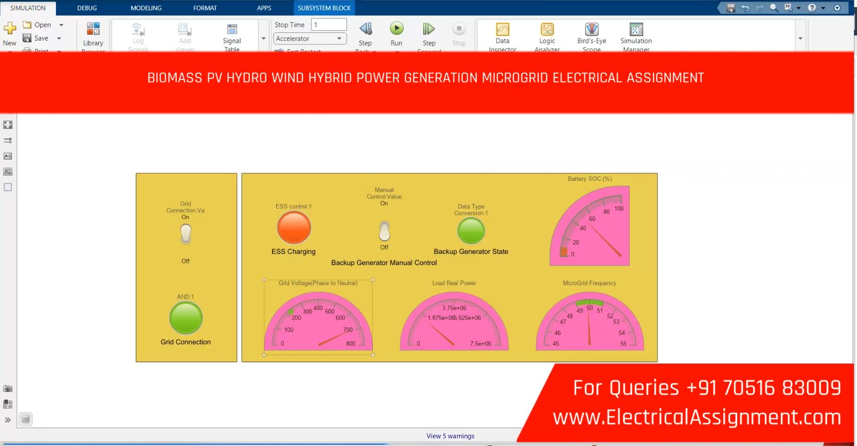 AI-Based Adaptive RBF Neural Network MPPT for Hybrid PV-Wind-Battery-Supercapacitor DC Microgrid - MATLAB Simulink screenshot 5